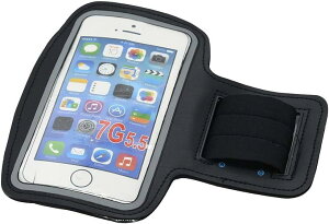 ELT fitness スマホ用 アームバンド iPhone 5/6/7/8/X/Xs/Xr タッチ操作可能 夜間反射 軽量 防水 イヤホンホール 鍵ポケット(ブルー)