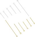 約600本入 5サイズ 9ピン qピン 銅製 アクセサリーパーツ DIY用 ジュエリー用 ハンドメイド 手芸 手作り 材料 素材 ゴールデン&シルバー