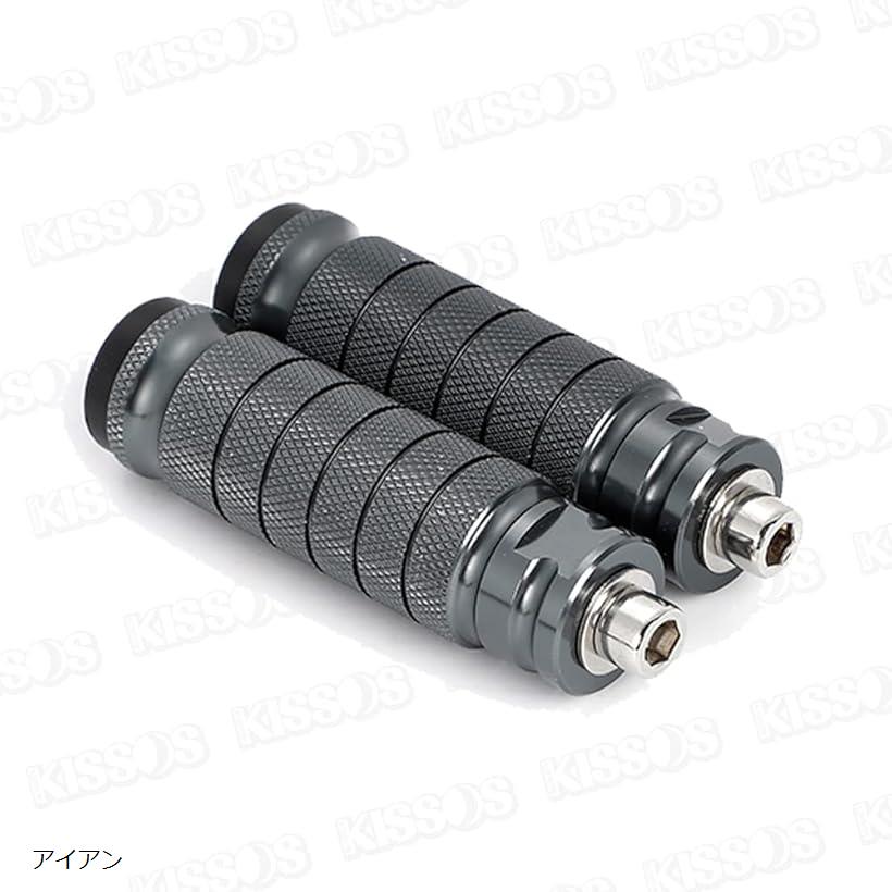 バリエーションコード : 2b2tddil36商品コード2b2tddruol商品名互換品フットペグ ステップバー バイク ステップ タンデムステップ ペダル ローレット CNC アルミ 汎用品 左右セット アイアンブランドキッソス（KISSOS）カラーアイアン・商品名： フットペグ ステップバー バイク ステップ タンデムステップ ペダル ローレット CNC アルミ 汎用品 左右セット・「商品仕様」サイズ：93mmx27mm ボルト径：M8 重量：200g 材質：CNCアルミニウム合金 カラー：シルバー ブラック レッド ゴールド ブルー グリーン アイアン（グレー）・滑り止めにローレット加工を施し滑りにくく高級感のあるCNCアルミニウム合金削り出しのフットペグ ステップバーになります。・純正品と取り替えるだけの簡単カスタム。多色展開でご希望のイメージを作り上げます。・シンプルで高級感のあるデザインでどんなバイクにも合わせやすいバイク用フットペグ。汎用性の高いネジ規格M8を採用しているためサイズが合えば、HONDA（ホンダ）、KAWASAKI（カワサキ）、YAMAHA（ヤマハ）、SUZUKI（スズキ）、ハーレーダビッドソンなど様々なメーカーのオートバイの純正フットレスト・ペダルを交換可能となります。※ 他ネットショップでも併売しているため、ご注文後に在庫切れとなる場合があります。予めご了承ください。※ 品薄または希少等の理由により、参考価格よりも高い価格で販売されている場合があります。ご注文の際には必ず販売価格をご確認ください。※ 沖縄県、離島または一部地域の場合、別途送料の負担をお願いする場合があります。予めご了承ください。※ お使いのモニタにより写真の色が実際の商品の色と異なる場合や、イメージに差異が生じることがあります。予めご了承ください。※ 商品の詳細（カラー・数量・サイズ 等）については、ページ内の商品説明をご確認のうえ、ご注文ください。※ モバイル版・スマホ版ページでは、お使いの端末によっては一部の情報が表示されないことがあります。すべての記載情報をご確認するには、PC版ページをご覧ください。商品名：フットペグステップバーバイクステップタンデムステップペダルローレットCNCアルミ汎用品左右セット「商品仕様」サイズ：93mmx27mmボルト径：M8重量：200g材質：CNCアルミニウム合金カラー：シルバーブラックレッドゴールドブルーグリーンアイアン（グレー）滑り止めにローレット加工を施し滑りにくく高級感のあるCNCアルミニウム合金削り出しのフットペグステップバーになります。純正品と取り替えるだけの簡単カスタム。多色展開でご希望のイメージを作り上げます。シンプルで高級感のあるデザインでどんなバイクにも合わせやすいバイク用フットペグ。汎用性の高いネジ規格M8を採用しているためサイズが合えば、HONDA（ホンダ）、KAWASAKI（カワサキ）、YAMAHA（ヤマハ）、SUZUKI（スズキ）、ハーレーダビッドソンなど様々なメーカーのオートバイの純正フットレスト・ペダルを交換可能となります。