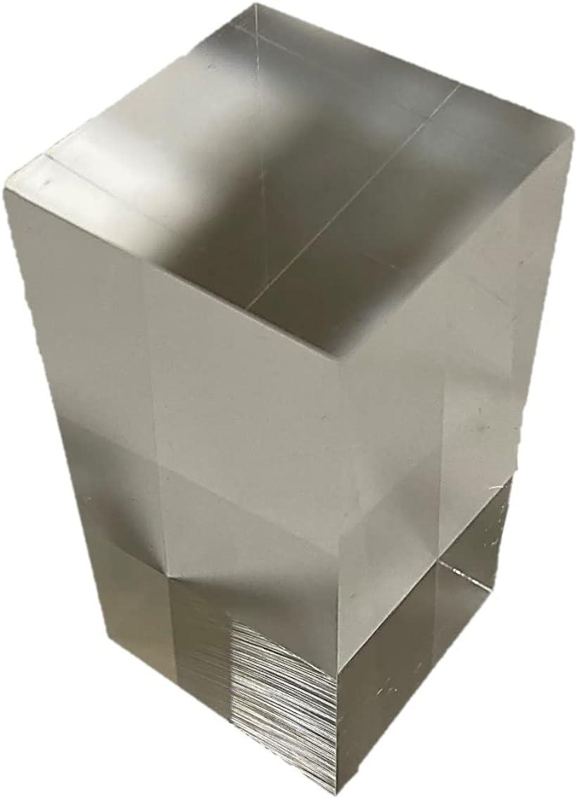アクリル キューブ ブロック 撮影台 標本 透明 アクリルパネル ディスプレイスタンド 09 直方体 4cmx4cmx8cm( クリア, 09 直方体)