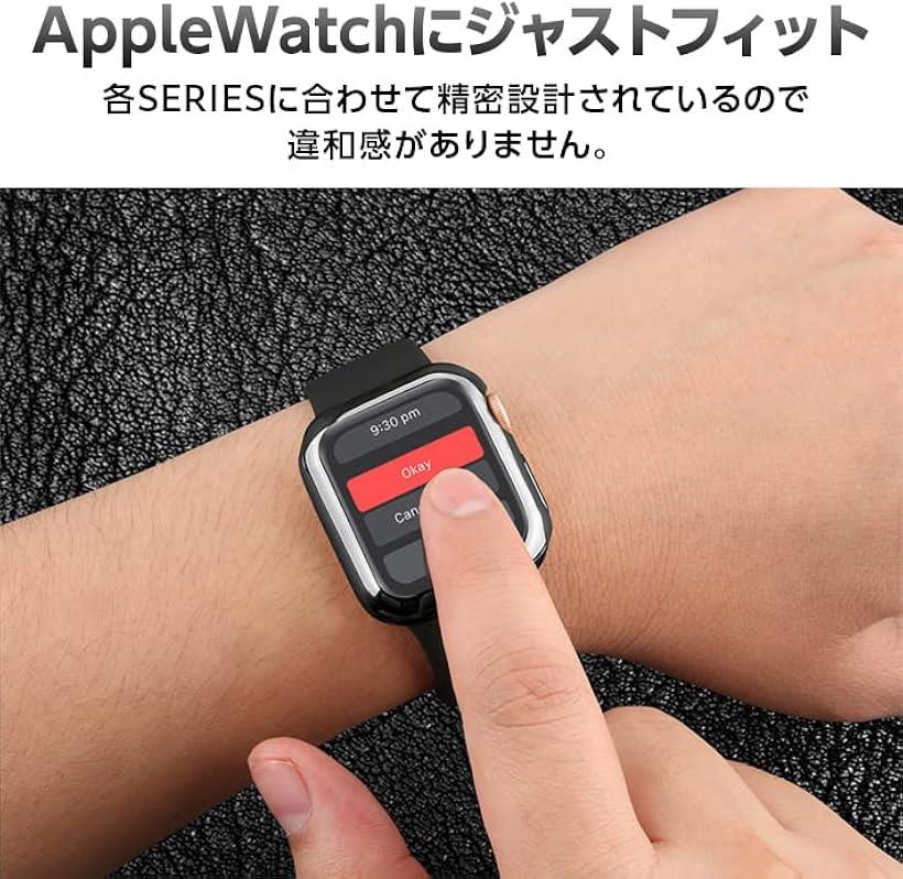 OHstoreのアップルウォッチ カバー Apple watch ケース 保護ケース 保護カバー (モスグリーン, 42mm)｜アングル2