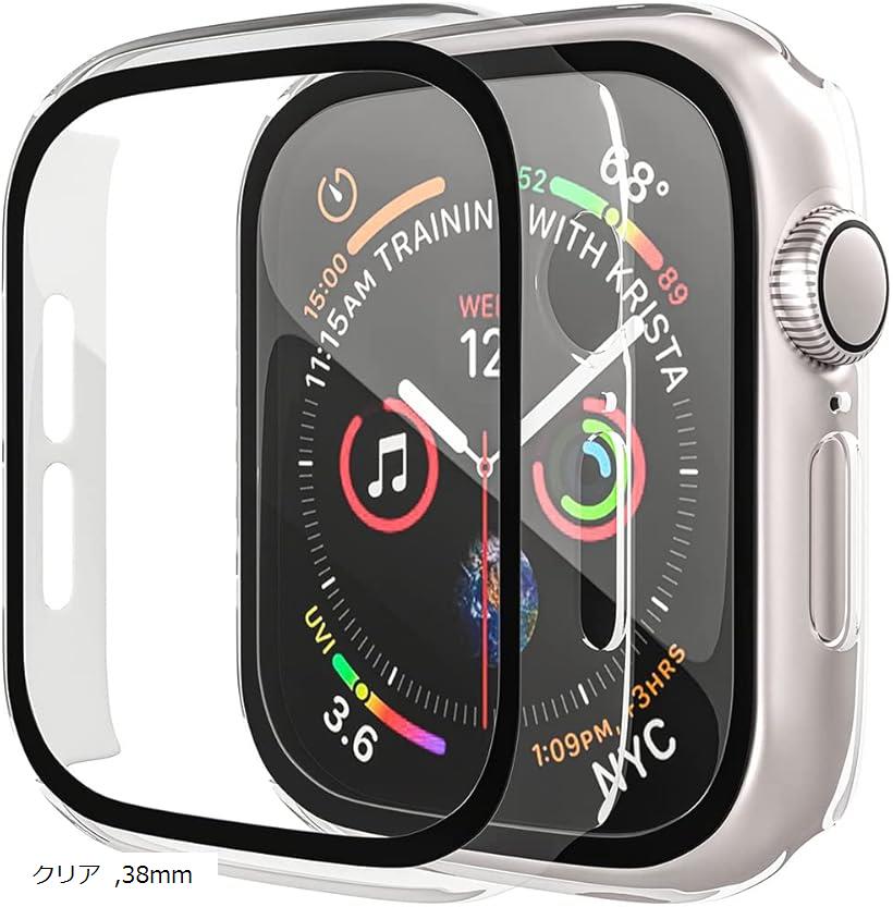 アップルウォッチ カバー Apple watch ケース 38mm シリーズ 1 2 保護ケース 保護カバー 透明 cl-38(クリア, 38mm)