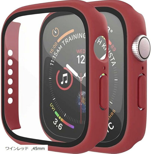 アップルウォッチ カバー Apple watch ケース 45mm シリーズ 7 8 保護ケース 保護カバー wrd-45(ワインレッド, 45mm) アップルウォッチ カバー Apple watch ケース 45mm シリーズ 7 8 保護ケース 保護カバー wrd-45(ワインレッド, 45mm)