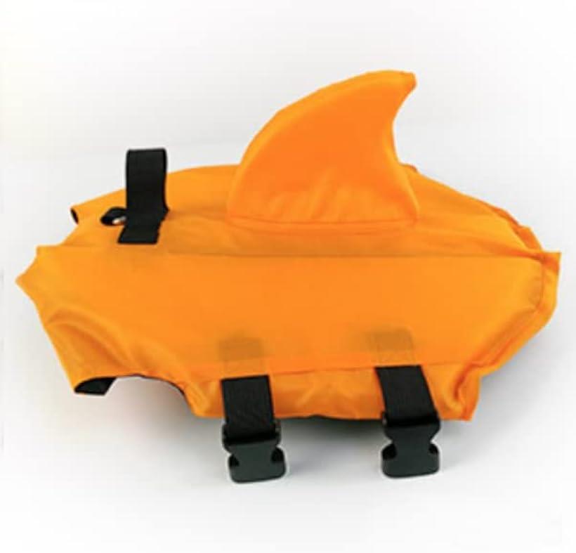 犬ライフジャケット ペットジャケット 犬ジャケット 犬用救命胴衣 水泳用 (XL, オレンジ)