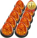 【全品P5倍★4/24 20時～】Customize（カスタマイズ） トラック用 マーカーランプ サイド マーカー 16LED 24V用 標識 ランプ 汎用 10個 セット (オレンジレンズ)