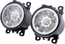 【全品P5倍★4/24 20時～】CustomDivine LED フォグランプ ユニット 日産 スズキ 純正タイプ JB23 ジムニー JB43W アルト HA24 ラパン シエラ スイフトRS ZC ZD ZD72S 汎用 社外品 (LED フォグランプ)