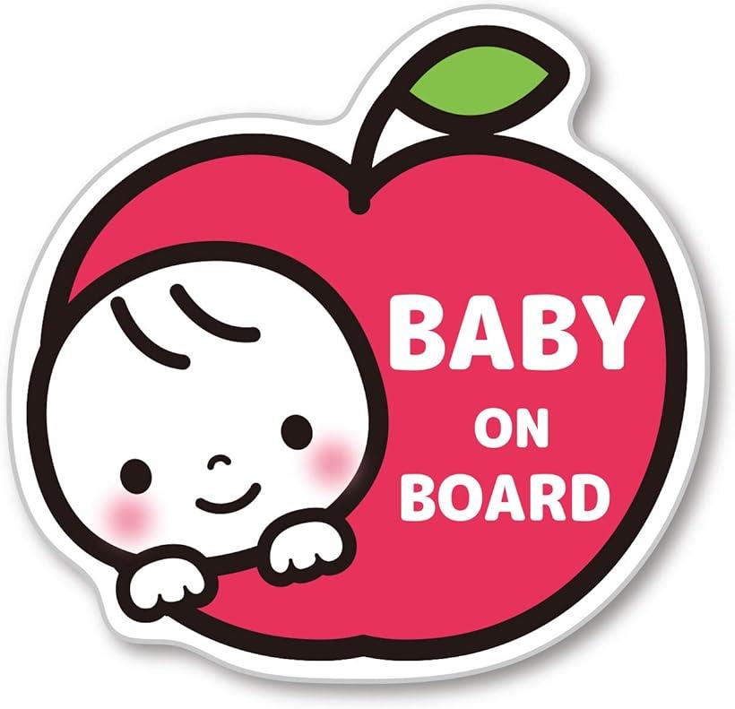 【全品P5倍★5/23 20時～】【Babystity】 赤ちゃん乗っています Baby On Board マグネット ステッカー サイン (マグネット, No,8)