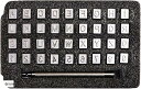 EDUCT レザークラフト ポンチ 刻印セット 打ち棒 36文字 アルファベット 数字 かしめ キット 革製品(6mm)