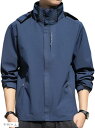 アウトドア ジャケット 登山服 マウンテンパーカー 防寒 防風 撥水 ウェア 長袖 上着 バイク 釣り キャンプ 自転車 トレッキング ウインドブレーカー(ネイ...
