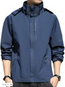 アウトドア ジャケット 登山服 マウンテンパーカー 防寒 防風 撥水 ウェア 長袖 上着 バイク 釣り キャンプ 自転車 トレッキング ウインドブレーカー(ネイ...