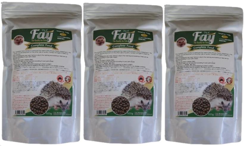 Fay Hedgehog Food (フェイ ハリネズミフード) 500g×3個