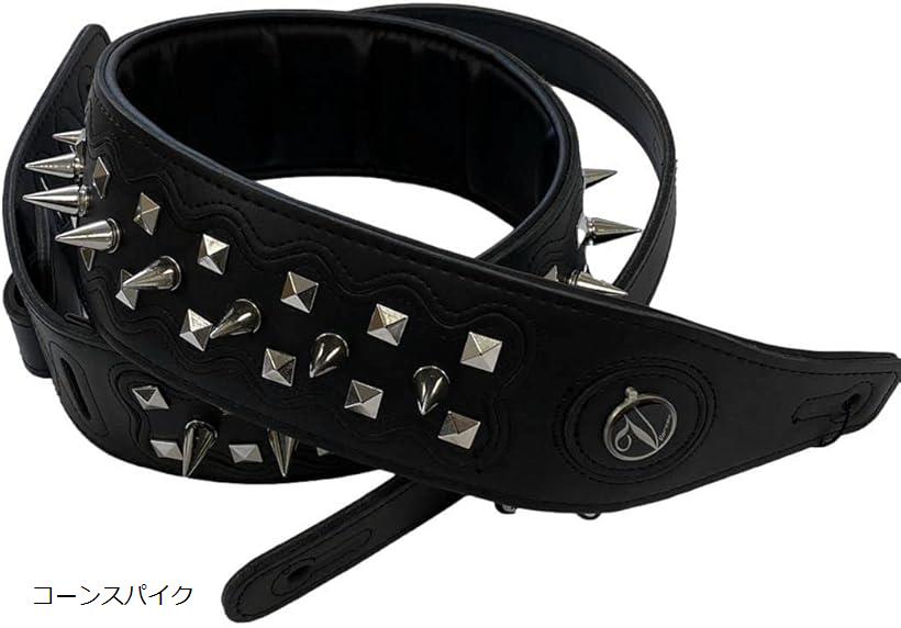 バリエーションコード : 2b4l55t2c0商品コード2b4l55hyrj商品名ギターストラップ レザー スタッズ 鋲 スパイク コーンスパイクブランドLaquestカラーコーンスパイク・強烈なインパクトをほこる ピラミッドxスパイクのオールメタルスタッズ。・メタルスタッズをふんだんに使用したレザーストラップです ギターでもベースでも使用可能です。・体に接地する裏地はクッション性あるPUレザーを採用。・外観はハード。その反面内側は体にやさしいソフト仕様。 激しいパフォーマンスでも負担が減ります。・＊ピラミッドスタッズxスパイクスタッズ ＊カラー：ブラック ＊サイズ：幅64mm　厚み約6mm　＊長さ調整可能※ 他ネットショップでも併売しているため、ご注文後に在庫切れとなる場合があります。予めご了承ください。※ 品薄または希少等の理由により、参考価格よりも高い価格で販売されている場合があります。ご注文の際には必ず販売価格をご確認ください。※ 沖縄県、離島または一部地域の場合、別途送料の負担をお願いする場合があります。予めご了承ください。※ お使いのモニタにより写真の色が実際の商品の色と異なる場合や、イメージに差異が生じることがあります。予めご了承ください。※ 商品の詳細（カラー・数量・サイズ 等）については、ページ内の商品説明をご確認のうえ、ご注文ください。※ モバイル版・スマホ版ページでは、お使いの端末によっては一部の情報が表示されないことがあります。すべての記載情報をご確認するには、PC版ページをご覧ください。
