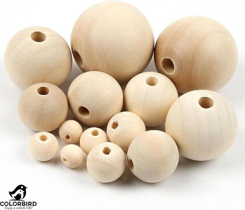 ウッドビーズ ハンドメイド アクセサリー パーツ 手芸 ネックレス 手芸用品 ビーズアクセサリー 08mm 約500個 (08mm 約500個) ohstore-10573307 OHstore サンプル画像2