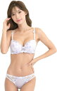 【全品P5倍★4/24 20時～】【Laulea Akoakoa】 レディース ブラ ブラジャー ショーツ 上下 セット カラバリ シンプル レース 勝負 下着(パープル,B65)