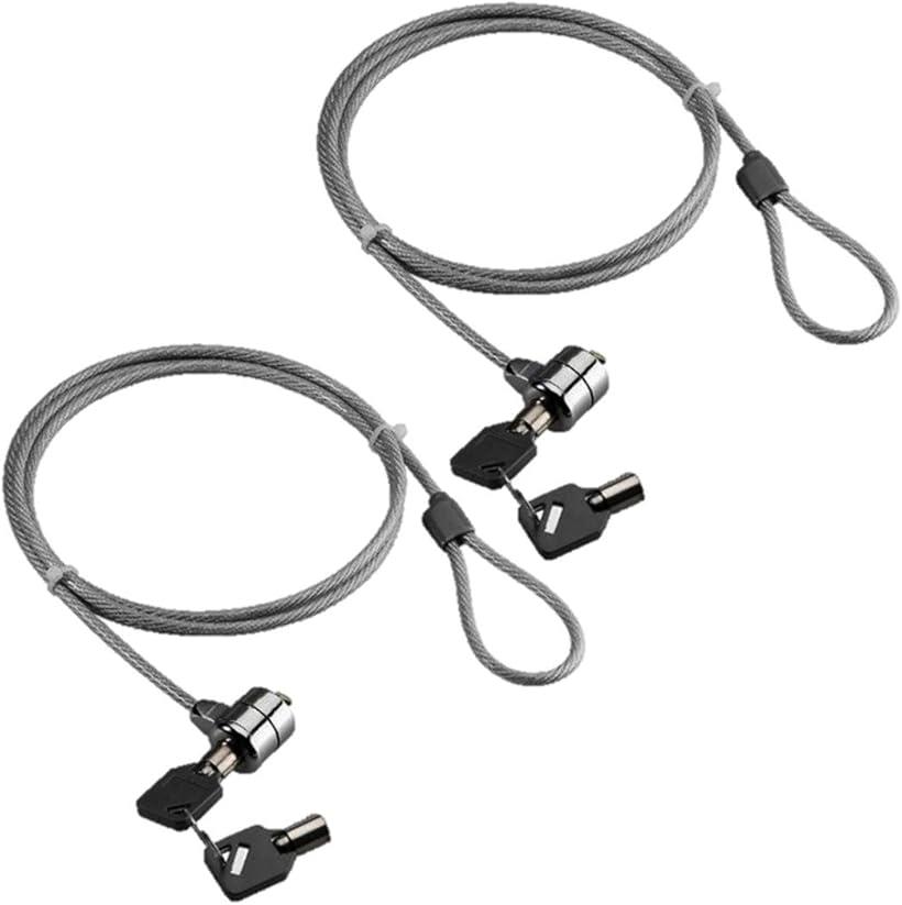 【楽天ランキング1位入賞】ノートパソコン ワイヤー ロック 2個セット