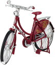 morytrade 自転車 おもちゃ レトロ アンティーク 昭和 模型 ダイキャストカー 1/10 赤(赤)