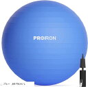 【楽天ランキング1位入賞】バランスボール 厚い ジムボール フィットネスボール アンチバースト 耐荷重300kg ハンドポンプ付 75cm/ L(ブルー, 68...