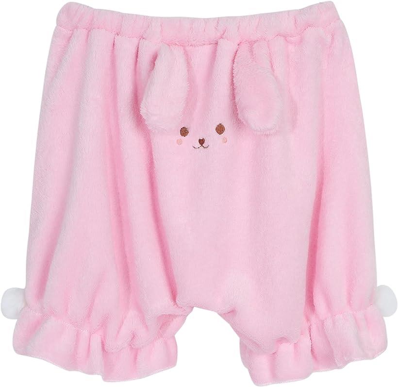 ほっこり 防寒 ドロワーズ かぼちゃパンツ コスプレインナー(C/ピンク, XL)