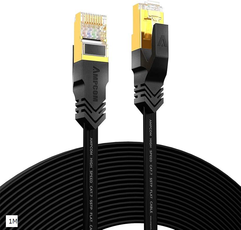 互換品社外互換ケーブル CAT7準拠STP 高速LANケーブル (1M)