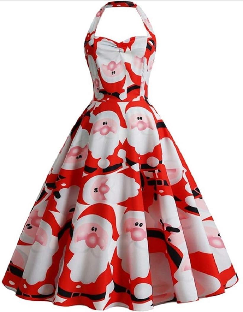 楽天OHstoreEiza クリスマス コスプレ 衣装 ドレス ノースリーブ レディース サンタクロース e564 （Aタイプ, M）