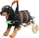 犬用 車いす ペット 歩行器 小型犬用 車椅子 ドックウォーカー 補助輪(グレー)