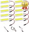 【楽天ランキング1位入賞】ルームランプ 車内灯 面発光 36連LED パネル型 COB 3種類 ソケット付き 12V 10個セット(白, アダプタセット)