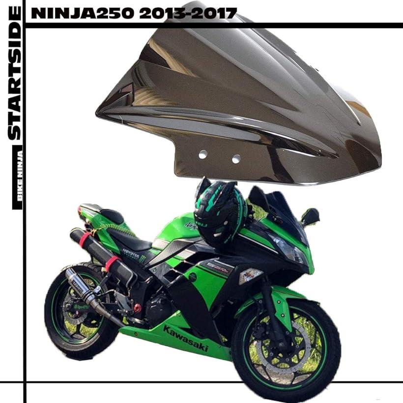 kawasaki カワサキ ninja ニンジャ スモーク スクリーン ダブルバブル Ninja250用(黒 ブラック)