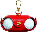 【店内全品P5倍★～3月27日 01:59迄】Billionworks ゴルフボールケース ゴルフ ボールケース (Red)