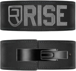 RISE(ライズ)トレーニングベルト 筋トレ パワー リフティング ベルト レバーアクションベルト (black13mm, S)