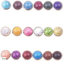 【楽天ランキング1位入賞】ターコイズ カシメ レザークラフト リベット 18色 180個セット 革 ハンドメイド 手芸 ハトメ コンチョ スタッズ(8mm)