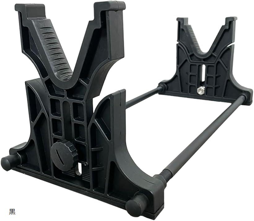 ガンスタンド ディスプレイスタンド ライフル エアガン ハンドガン メンテナンス 黒 (黒)