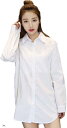 【全品P5倍★4/24 20時～】 FUPUONE 白シャツ レディース 彼シャツ 長袖 大きいサイズ ブラウス M-3XL (3XL)