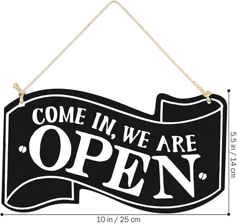 オープン クローズ OPEN ＆ CLOSED 看板 木製 両面 ボード プレート お店 お部屋 ...