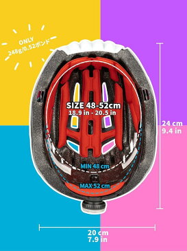 ヘルメット こども用 子供 LED付 自転車 スケートボード アイススケート サイクリング MDM(グレー)