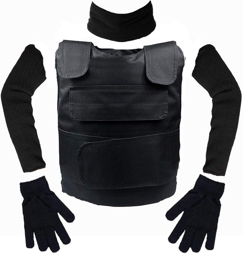 ライケイ 防刃 ベスト + 手袋 アームカバー＋ネックガード 計4点 フリーサイズのサムネイル