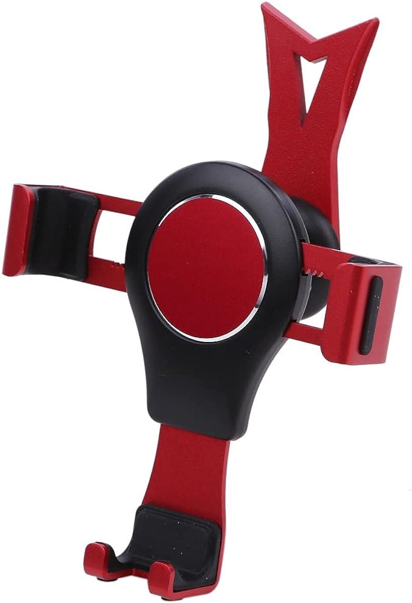 互換品Avan Knight ベンツ CLA GLA スマホ 携帯 ホルダー スタンド 回転 固定 ケース KRB209 レッド (レッド)(2)