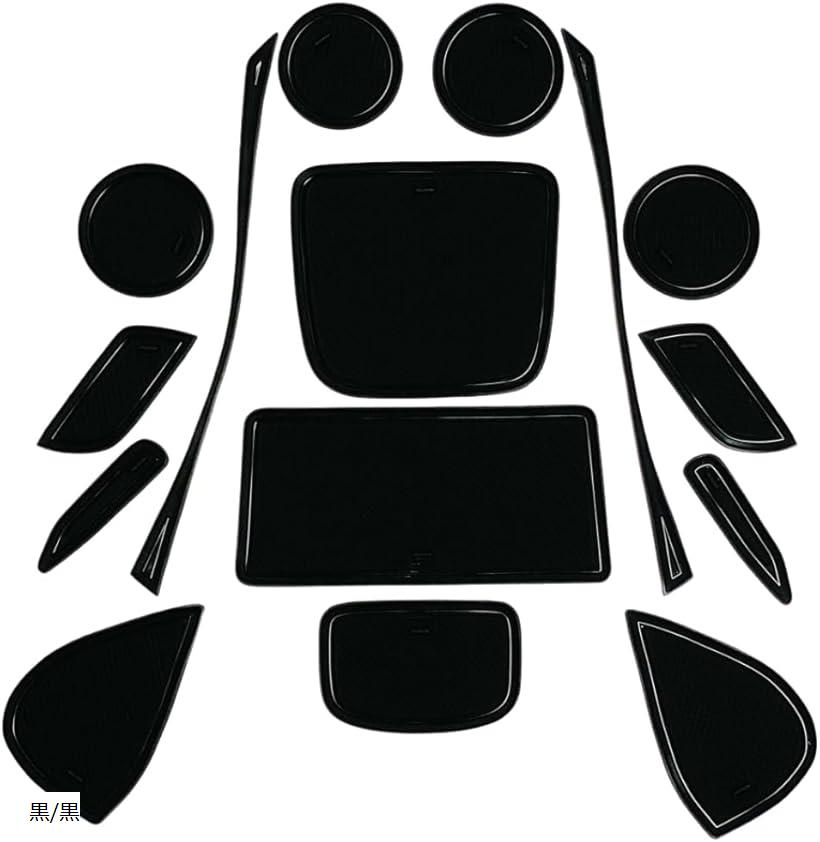 スタートサイド トヨタ車 新型 YARIS ヤリスクロス パーツ アクセサリー 内装パーツ 専用設計 ドリンクホルダー コンソールマット ラバーマット 黒/黒 (黒/黒)