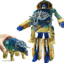 かっこいいぞ。変形する恐竜ロボット おもちゃ 変形ロボット 立体パズル(トリケラロボ)