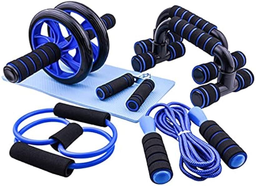 ホームトレーニング にピッタリ 腕立て伏せ ハンドグリップ 腹筋ローラー エクササイズ 5点セット 筋トレ