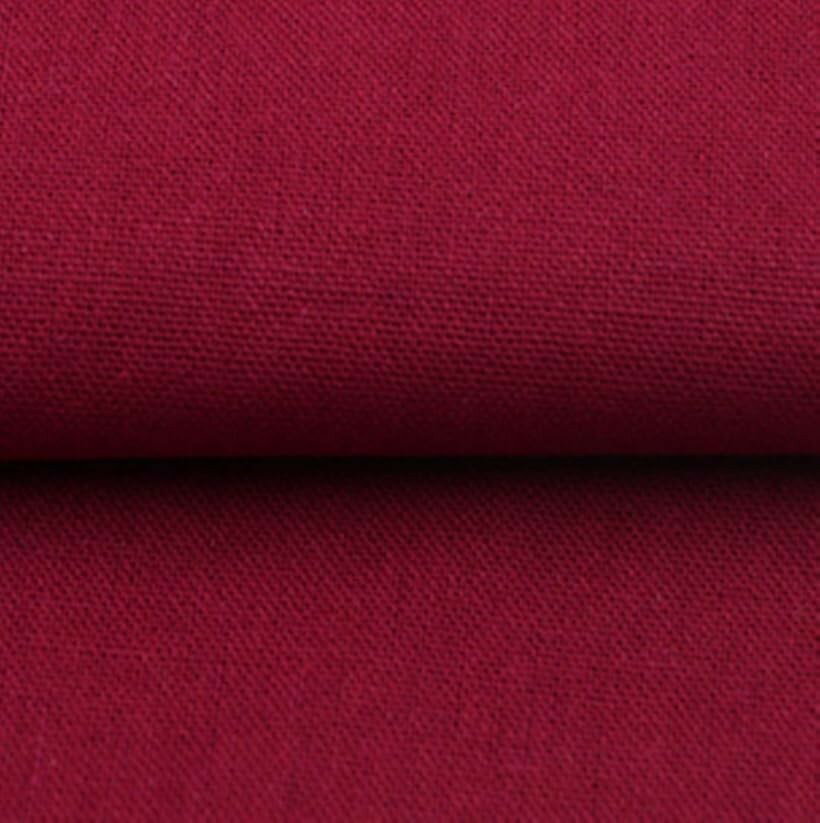全19色 手芸用 綿 麻 カラー 生地 布 無地 単色 約幅1.5mx2m ワインレッド (ワインレッド)