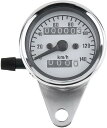 【楽天ランキング1位入賞】スピードメーター バイク用 機械式 12V 140km/h 汎用 最大速度表示 照明