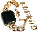 Apple watch チェーンバンド バタフライバックル おしゃれ アップルウォッチ 時計 ステンレス/シルバー レディース メンズ ギフト プレゼント 40mm 41mm 42mm(ピンクゴールド, 40mm 41mm 42mm)