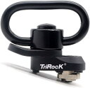 Trirock スリングスイベルマウント 1.25インチスリングスイベルアダプター M-LOK対応 両用タイプ クイック着脱式 (ブラック)