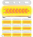 互換品モデルノ ラ テール サイドマーカー LED 24V 薄型 汎用 トラック COB ダウンライト 防水 10個 SN-246-SM(オレンジ, 9.5cmx6cmx0.7cm)