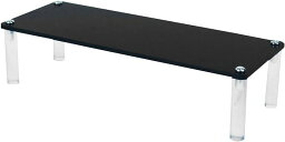 フィギュア ディスプレイ スタンド ステージ アクリル製 ひな壇 コスメ 時計 コレクション ブラック：1段 幅30cm( ブラック, 1段 幅30cm)