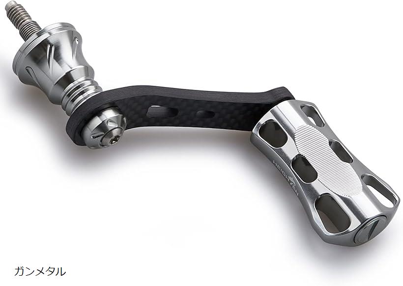 42mm リール ハンドル 22mm ノブ 搭載 シマノ ダイワ スピニングリール 通用ライトゲーム 渓流釣り Wave Series ガンメタル 620 (ガンメタル)