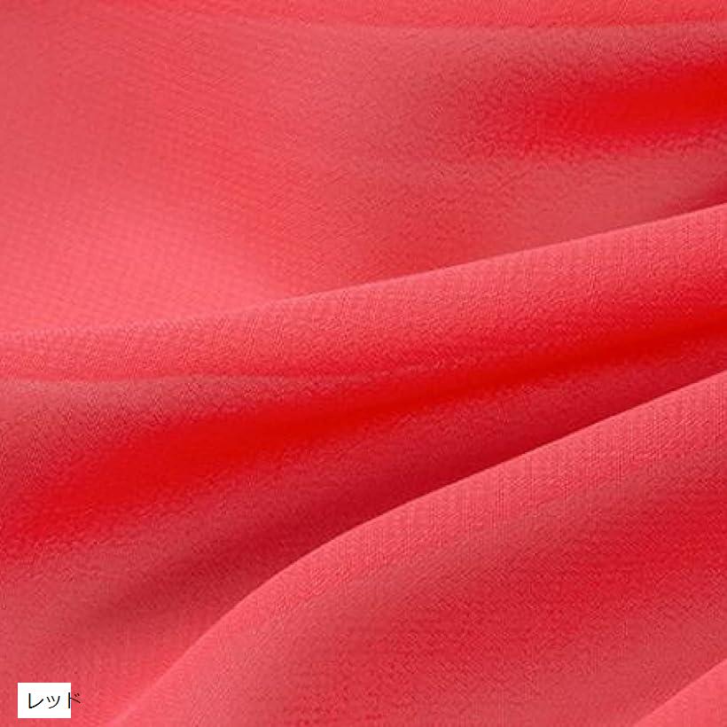 100D ソフト シフォン 生地 2mx幅1.5m 手芸 布 薄手 (レッド)