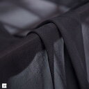 黒 100D ソフト シフォン 生地 幅1.5m 無地 手芸 布 薄手(黒, 3m)