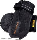 マットトラッカーズ 犬 靴 ケガ防止 傷口保護 オールシーズン犬用靴 1足 2個入り S-M(ブラック, 5号(S-M) 8.3 - 8.9 cm)