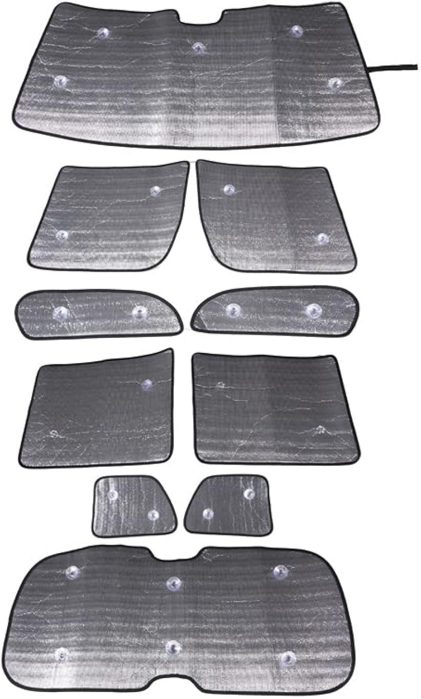 互換品 ホンダ N-BOX JF3 JF4 2017-2021に適用 サンシェード 車 カーシェード 全窓対応 遮光全窓シェード 車用サンシェード 吸盤貼付 10点セット